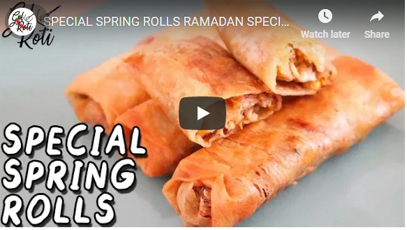 SPECIAL SPRING ROLLS RAMADAN SPECIAL - CHICKEN VEG ROLLS - Gol Roti