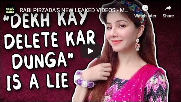 RABI PIRZADA'S NEW LEAKED VIDEOS - MY MSG TO ALL - Sana's Bucket