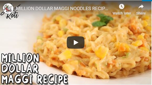 MILLION DOLLAR MAGGI NOODLES RECIPE - BEST MAGGI YOU WILL EVER HAVE - Gol Roti