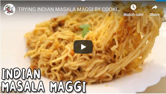 TRYING INDIAN MASALA MAGGI BY COOKINGSHOOKING HIN - Gol Roti