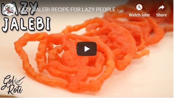 LAZY JALEBI RECIPE FOR LAZY PEOPLE - Gol Roti