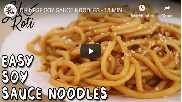 CHINESE SOY SAUCE NOODLES - 15 MINUTE RECIPE - Gol Roti