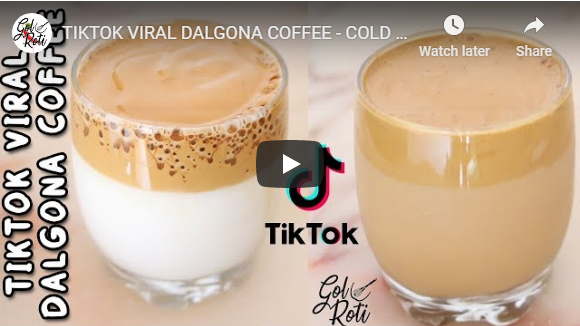 TIKTOK VIRAL DALGONA COFFEE - COLD COFFEE RECIPE - GolRoti