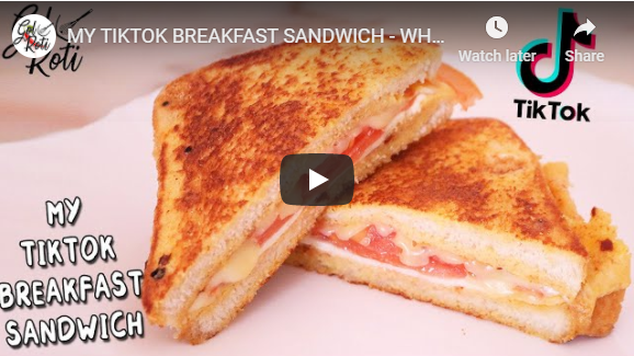 MY TIKTOK BREAKFAST SANDWICH - WHAT I EAT FOR BREAKFAST - GolRoti