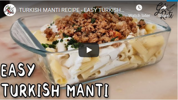 TURKISH MANTI RECIPE - EASY TURKISH MEAT PASTA - Gol Roti