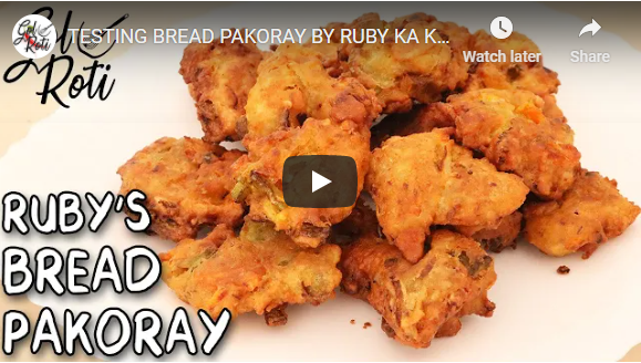 TESTING BREAD PAKORAY BY RUBY KA KITCHEN - VEGGIE BREAD VADA - Gol Roti