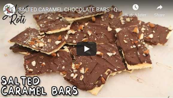 SALTED CARAMEL CHOCOLATE BARS - QUICK CHOCOLATE SNACK - GolRoti