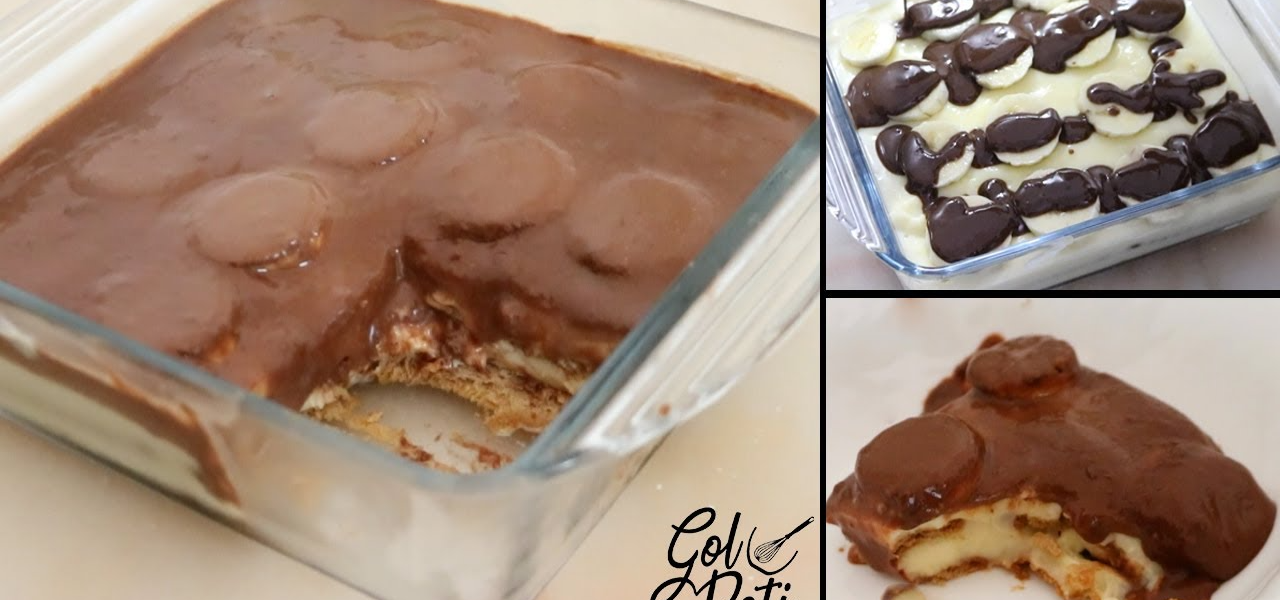 2 Cups Milk aur 12 Biscuits se 10 min mein Dessert Tayaar - Pudding cake recipe - GolRoti