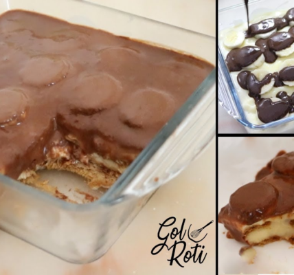 2 Cups Milk aur 12 Biscuits se 10 min mein Dessert Tayaar - Pudding cake recipe - GolRoti