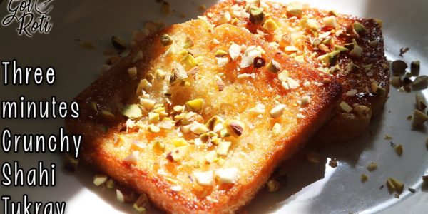 Add Sugar & Milk in bread For instant Crunchy Caramel Shahi Tukra in 3 minutes - GolRoti