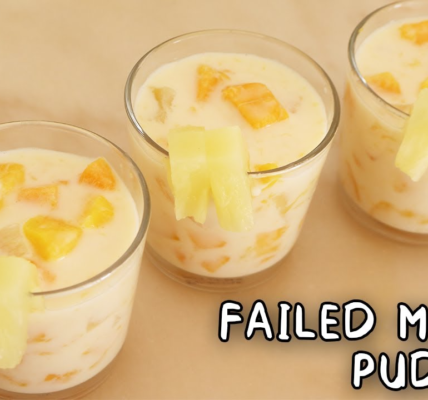 FAILED MANGO PUDDING RECIPE - Mango and Pineapple cold dessert - Gol Roti