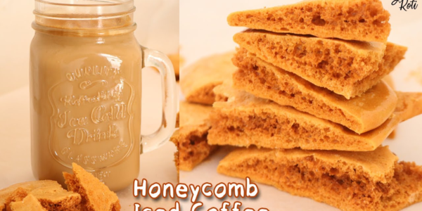 HONEYCOMB + CARAMEL ICED COFFEE RECIPE🍯🧊☕ - Summer Drink - Gol Roti