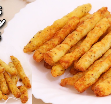 LONG CRISPY FRIES - Crunchy And Fluffy Potato Fries Snack - Gol Roti